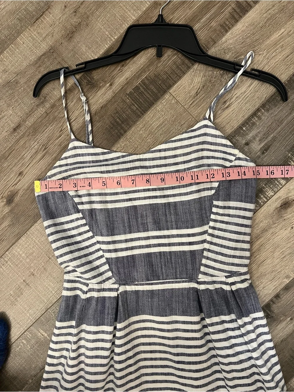 Old Navy Navy and White Striped Mini Sundress size S tall EUC